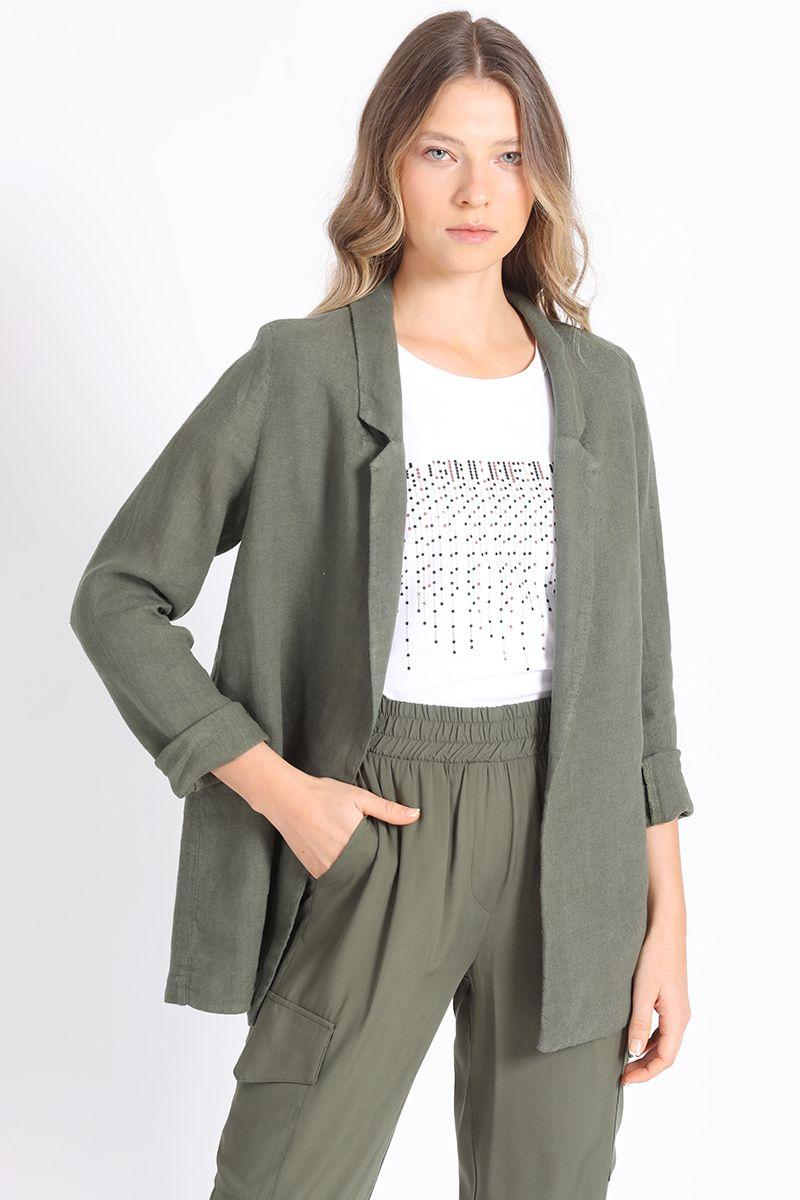 Blazer Recto Lino, Militar Liola-3