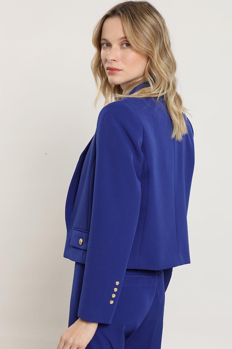Blazer cropped, azulino Liola-7