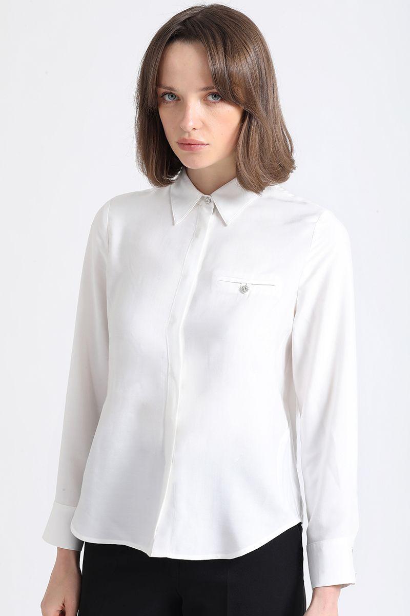 Camisa Boton Joya, Crudo Liola-4
