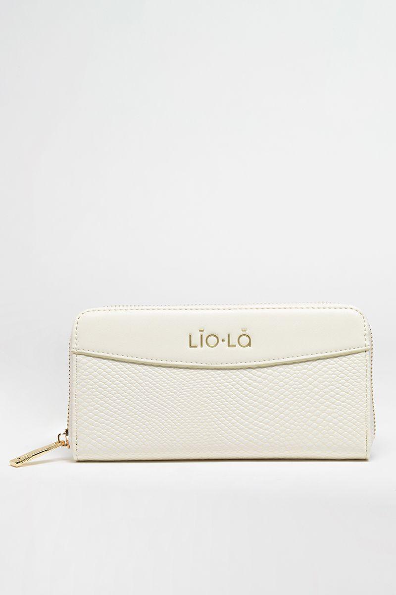 Billetera Efecto Cuero Piton, Crudo Liola-0