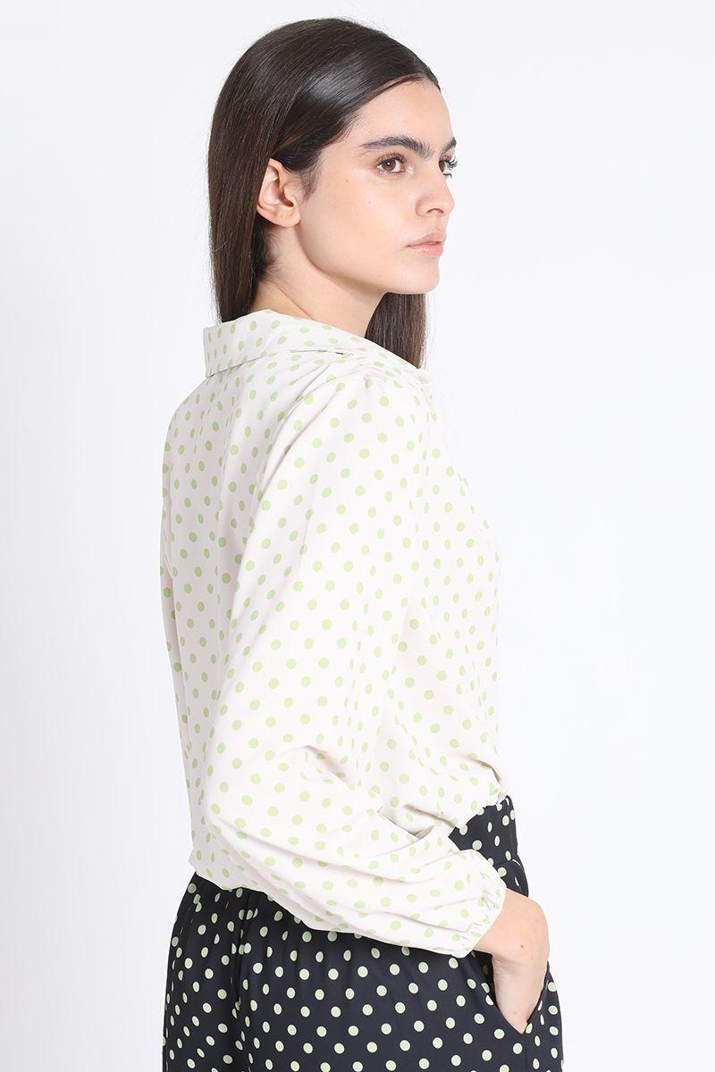 Blusa Estampado Lunares, Verde Liola-4