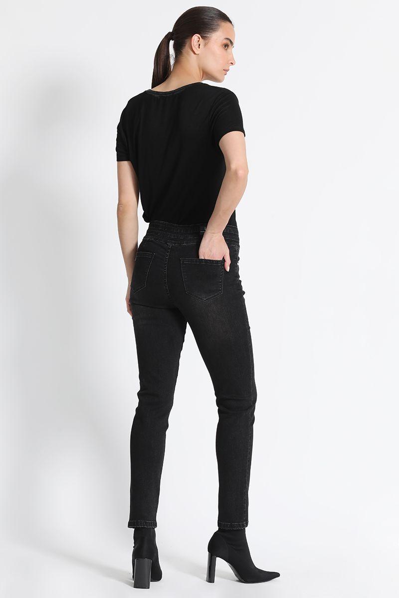 Jean Skinny Tiro Medio Negro Liola-3