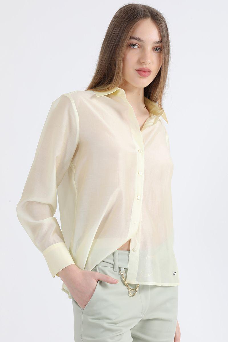 Blusa Gasa Lisa Fantasia, Amarillo Liola-0
