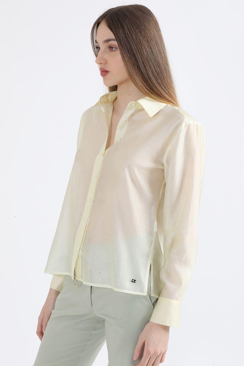 Blusa Gasa Lisa Fantasia, Amarillo Liola-2