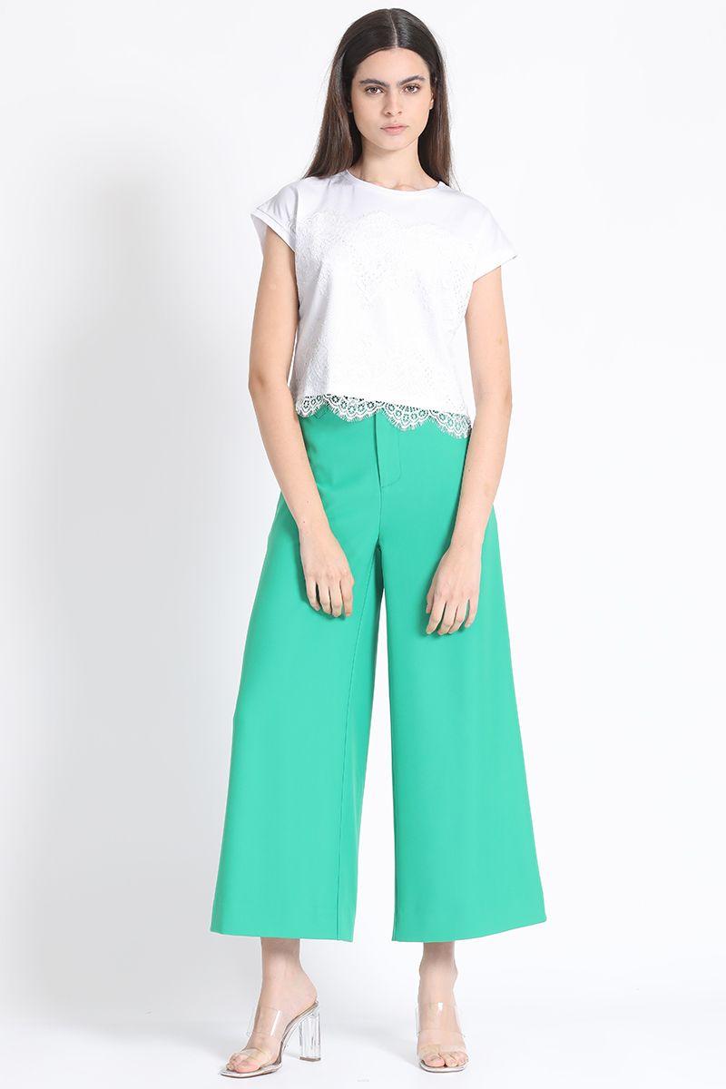 Polera Mix Encaje Sobrepuesto, Crudo Liola-1