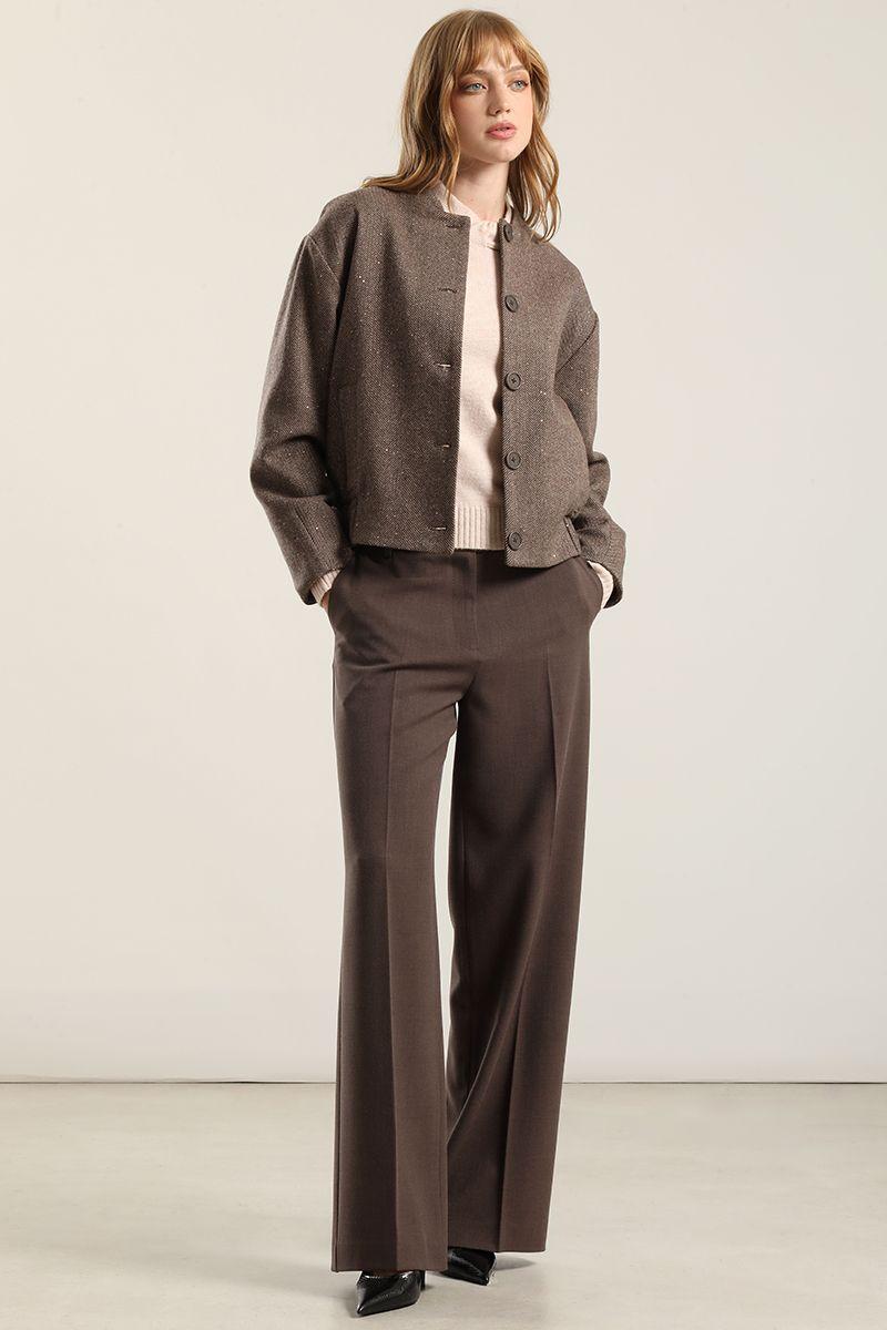 Pantalon Recto Fantasia Melange, Cafe Liola-0