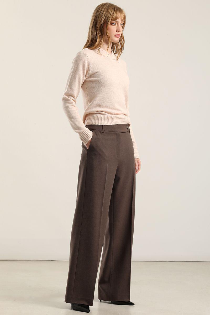 Pantalon Recto Fantasia Melange, Cafe Liola-2