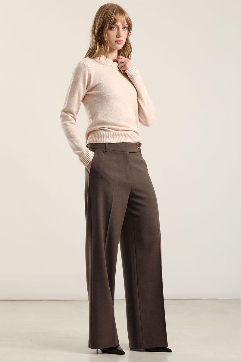 Pantalon Recto Fantasia Melange, Cafe Liola-4