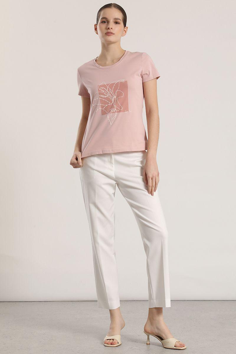 Polera estampado flor liola mujer rosa-1