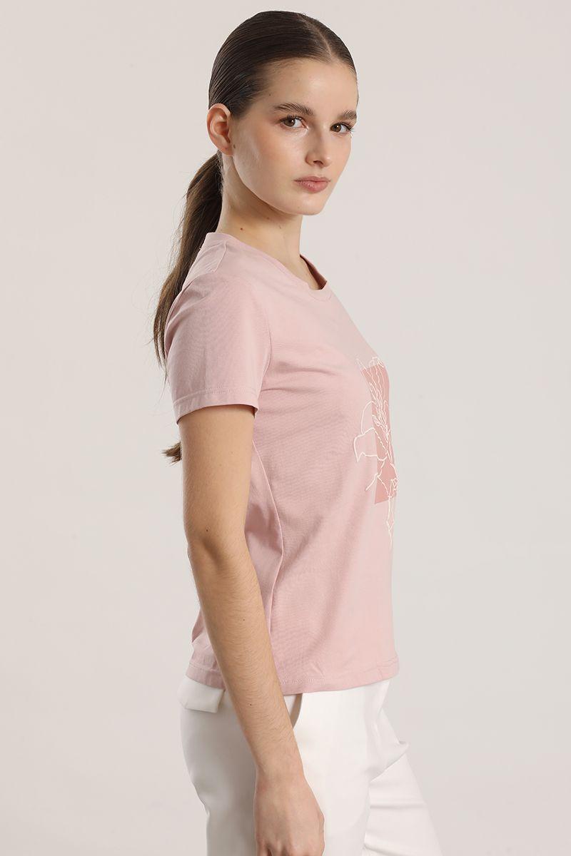 Polera estampado flor liola mujer rosa-4
