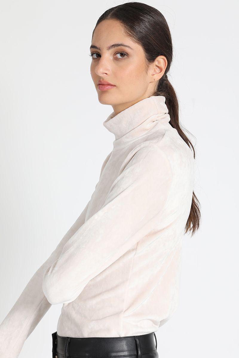 Polera Manga Larga Fantasia Crudo Liola-1