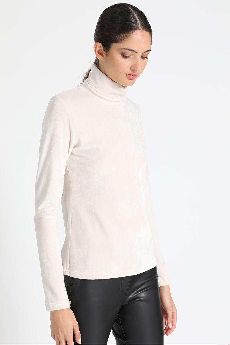 Polera Manga Larga Fantasia Crudo Liola-2