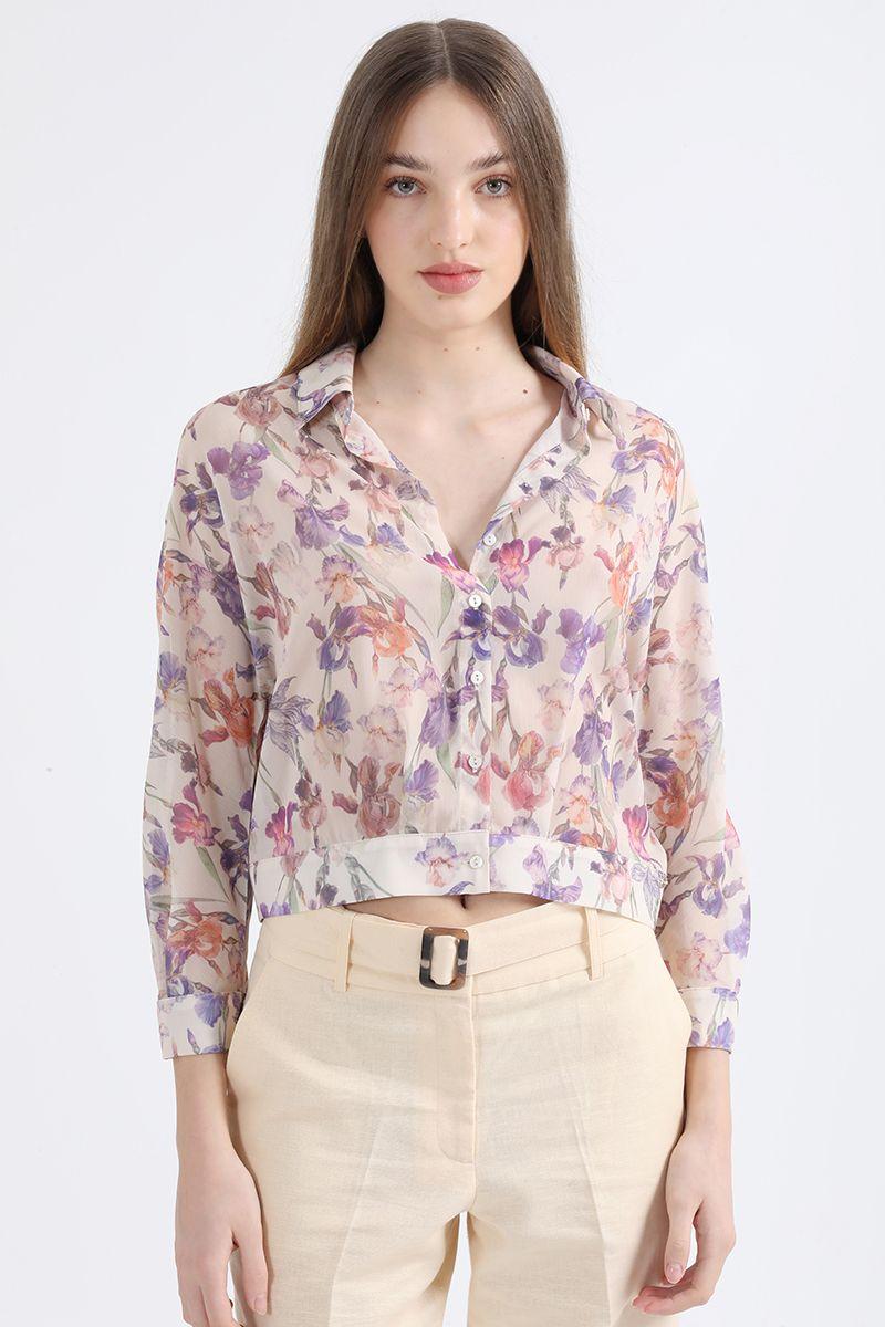 Blusa Bomber, Estampado, Crudo Liola-0