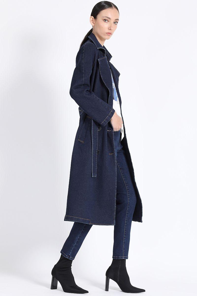 Trench Denim Fantasia, Indigo Liola-4