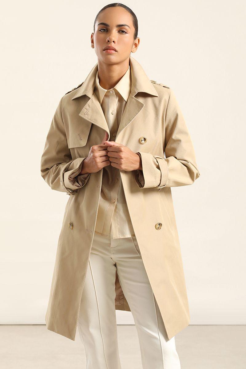Trench Con Cinturon, Camel Liola-3
