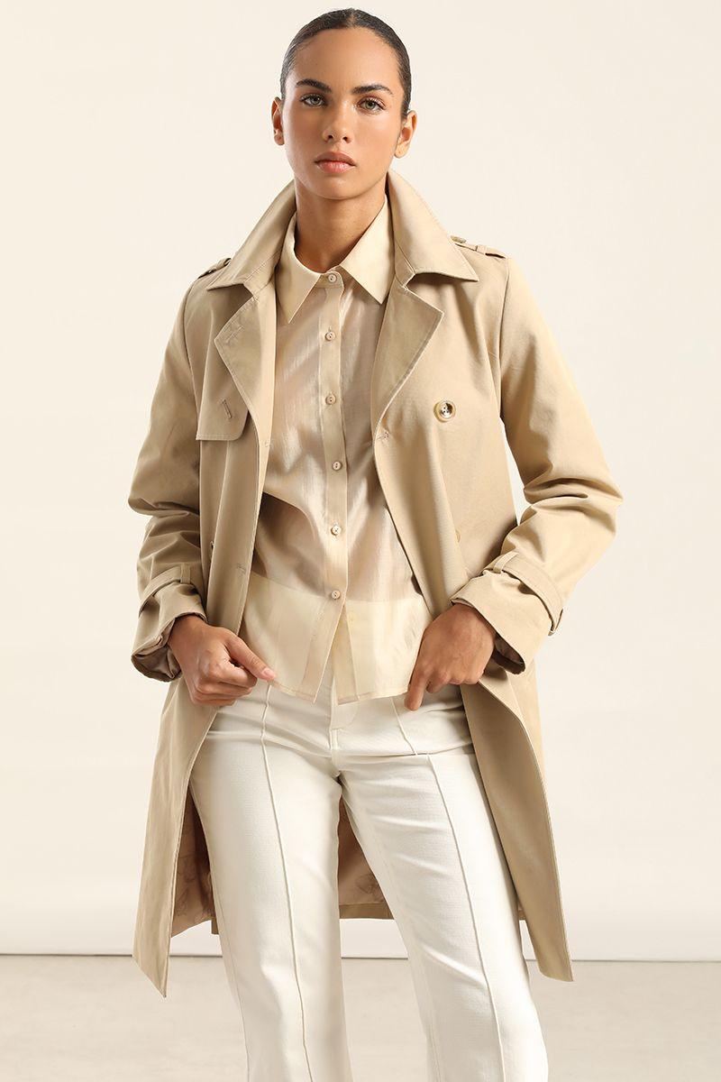 Trench Con Cinturon, Camel Liola-5