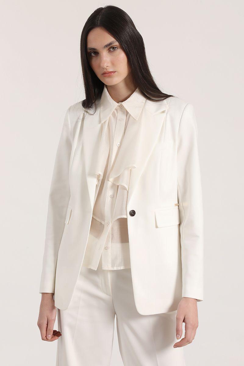 Blazer entallado clásico Liola mujer crudo-3