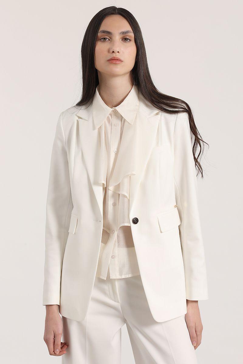 Blazer entallado clásico Liola mujer crudo-4