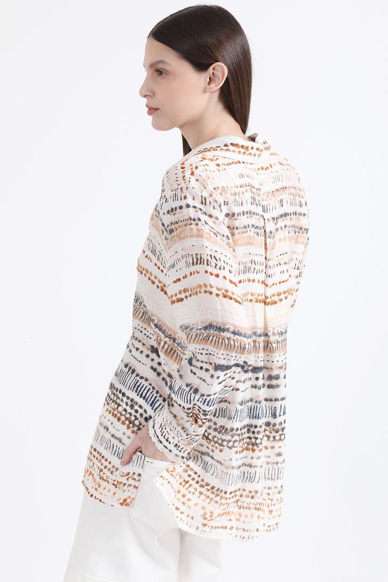 Camisa Estampada, Crudo Liola-6