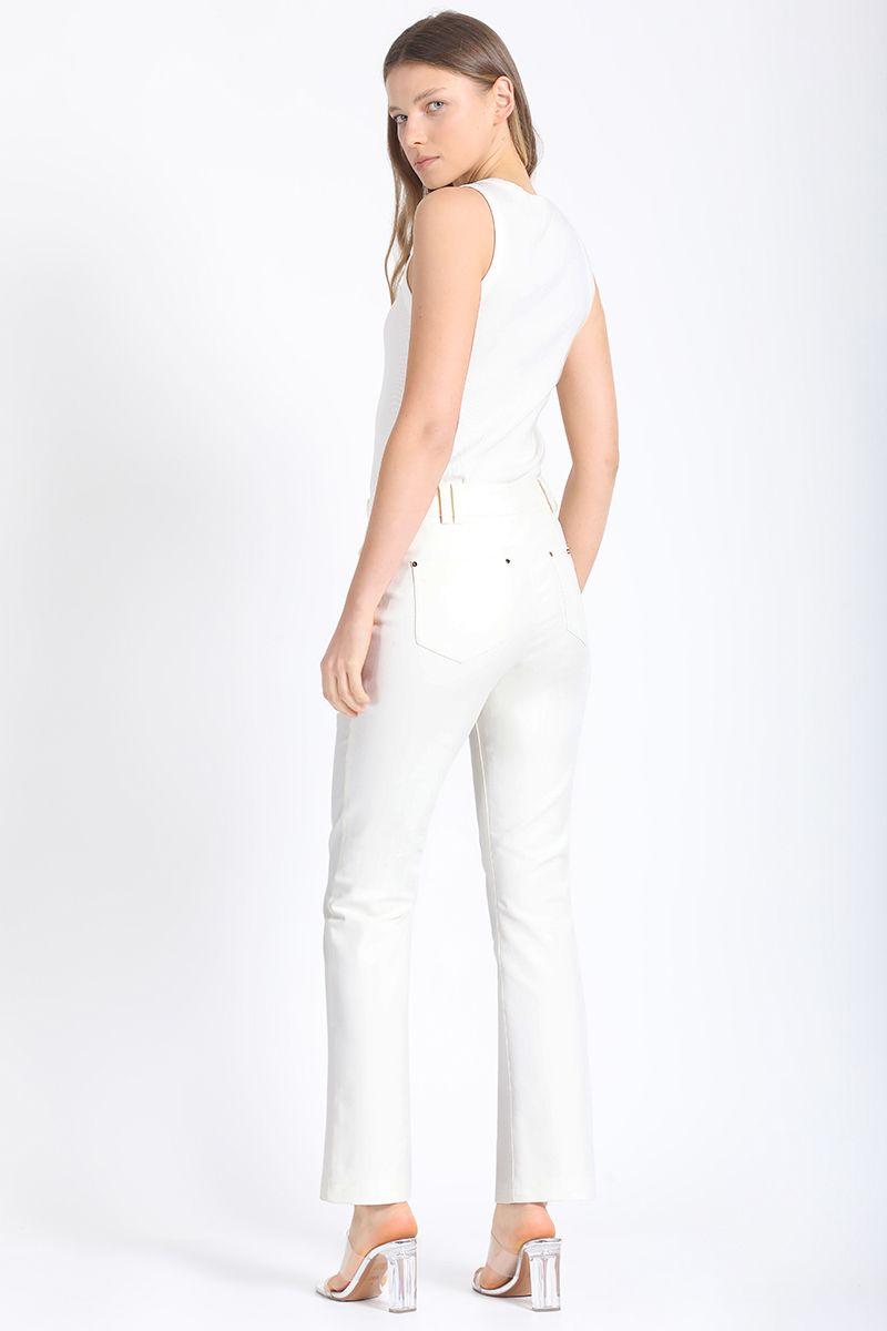 Pantalon Recto Gabardina Falla Crudo Liola-3