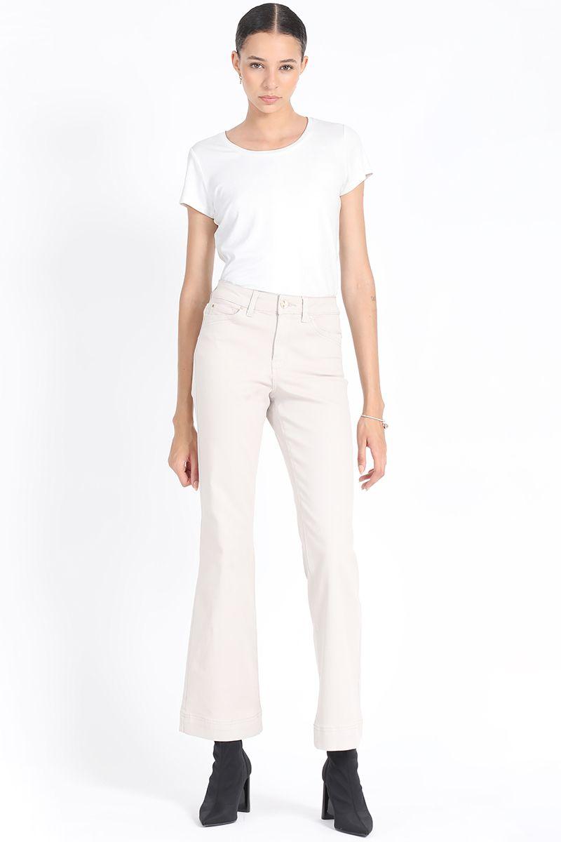 Pantalon Bootcut Push Up, Tiro Medio, Topo Liola-1