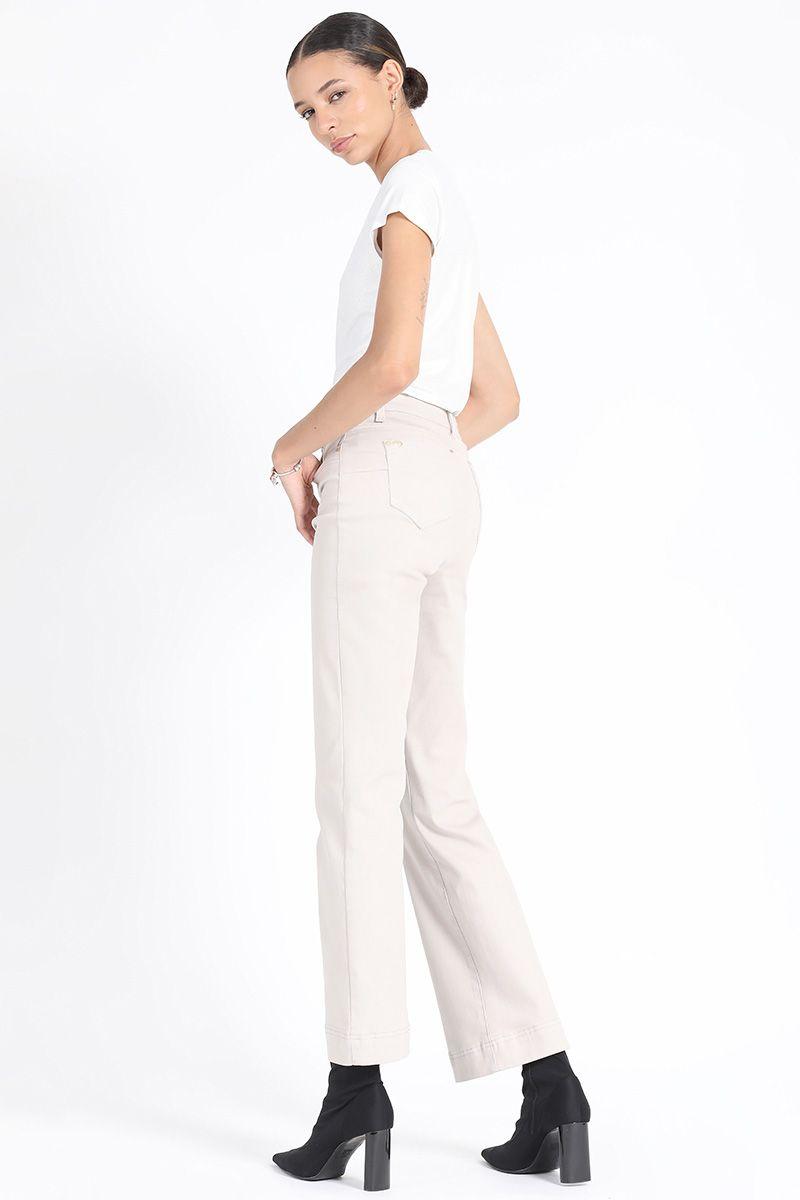 Pantalon Bootcut Push Up, Tiro Medio, Topo Liola-2