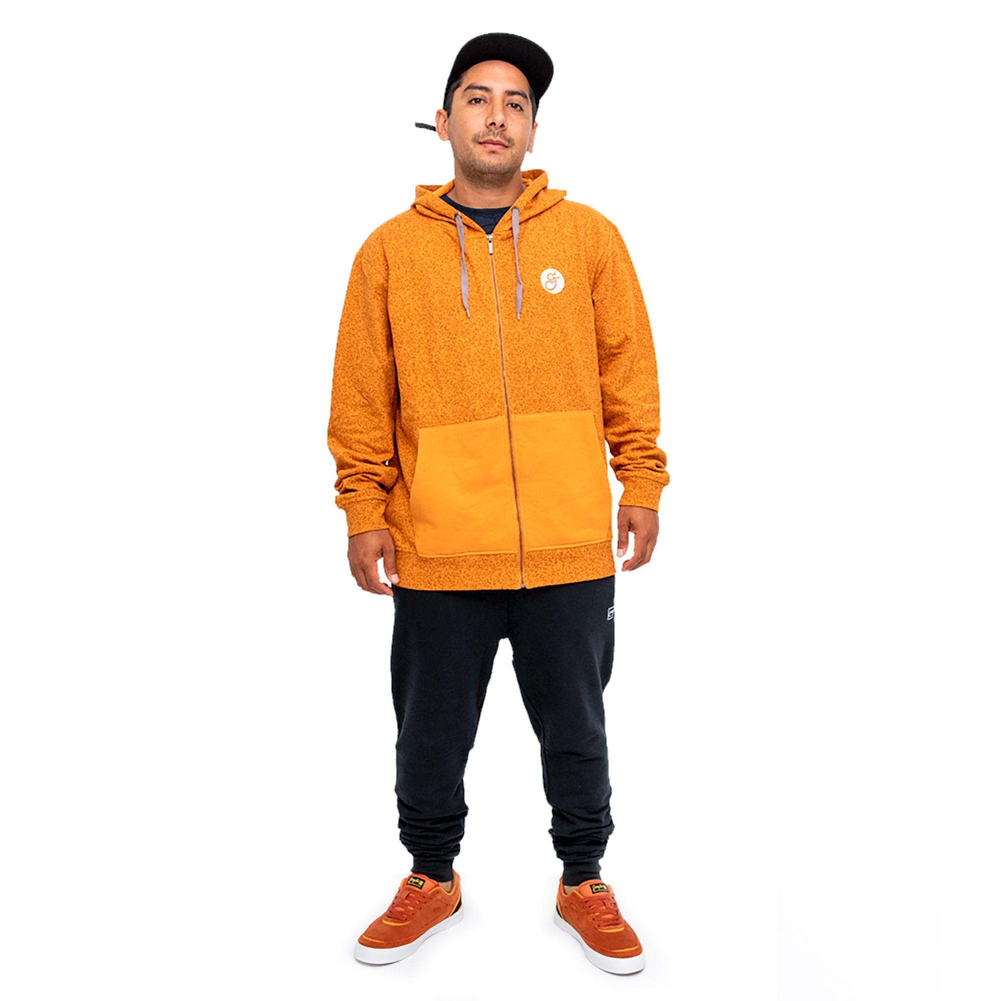 Polerón con Gorro ZIPPER Orange-2