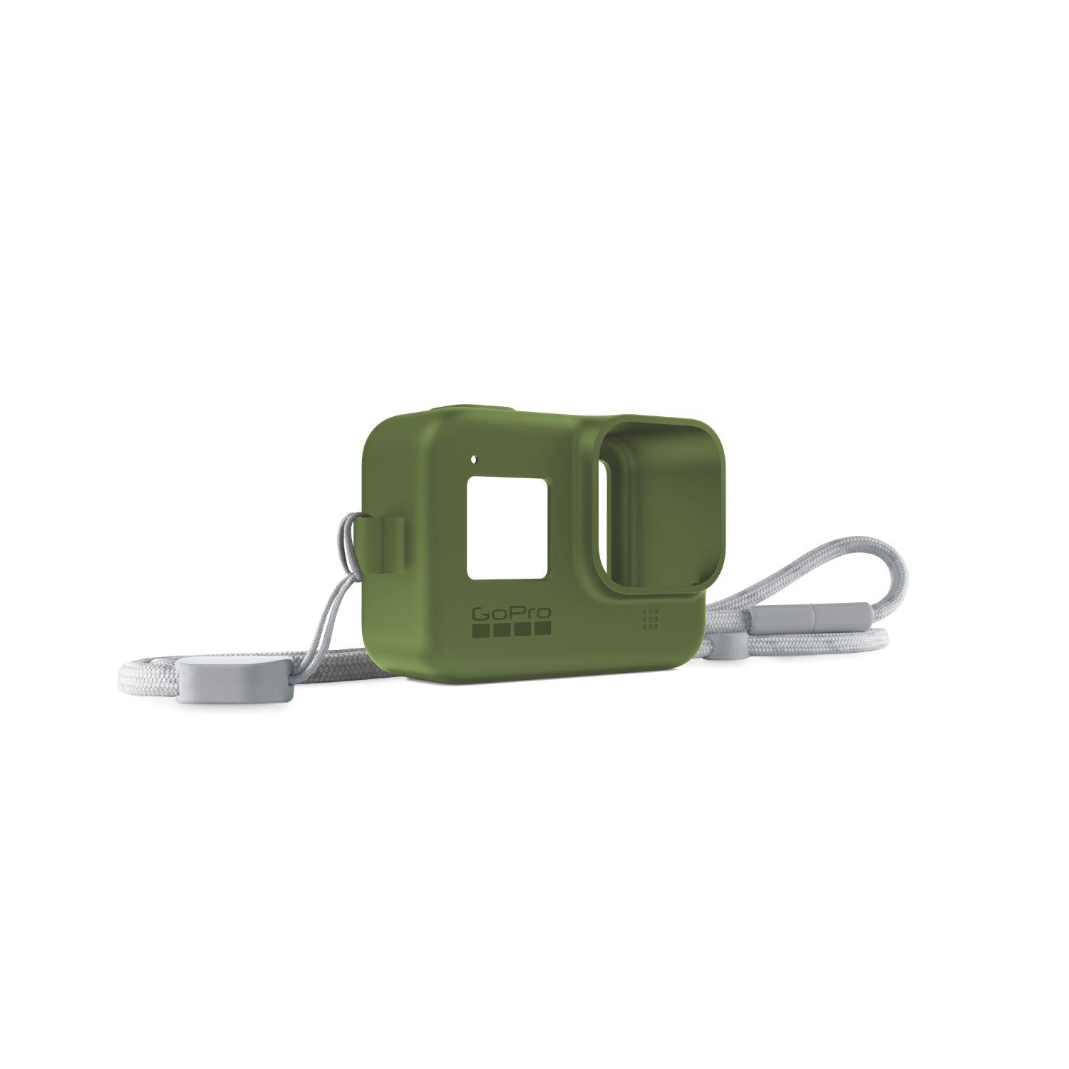 Protector Sleeve + Lanyard HERO7 Black - Green-2