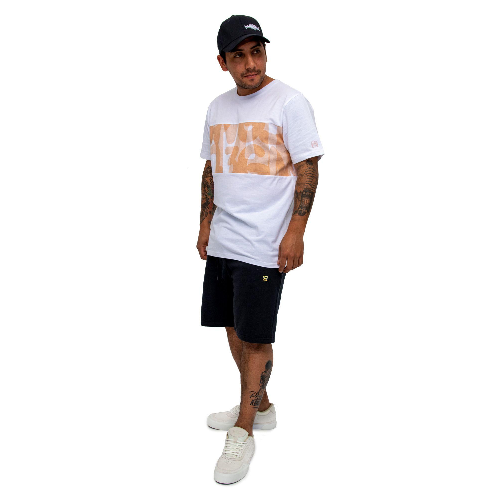 Polera Hombre Middle White / Rose-2