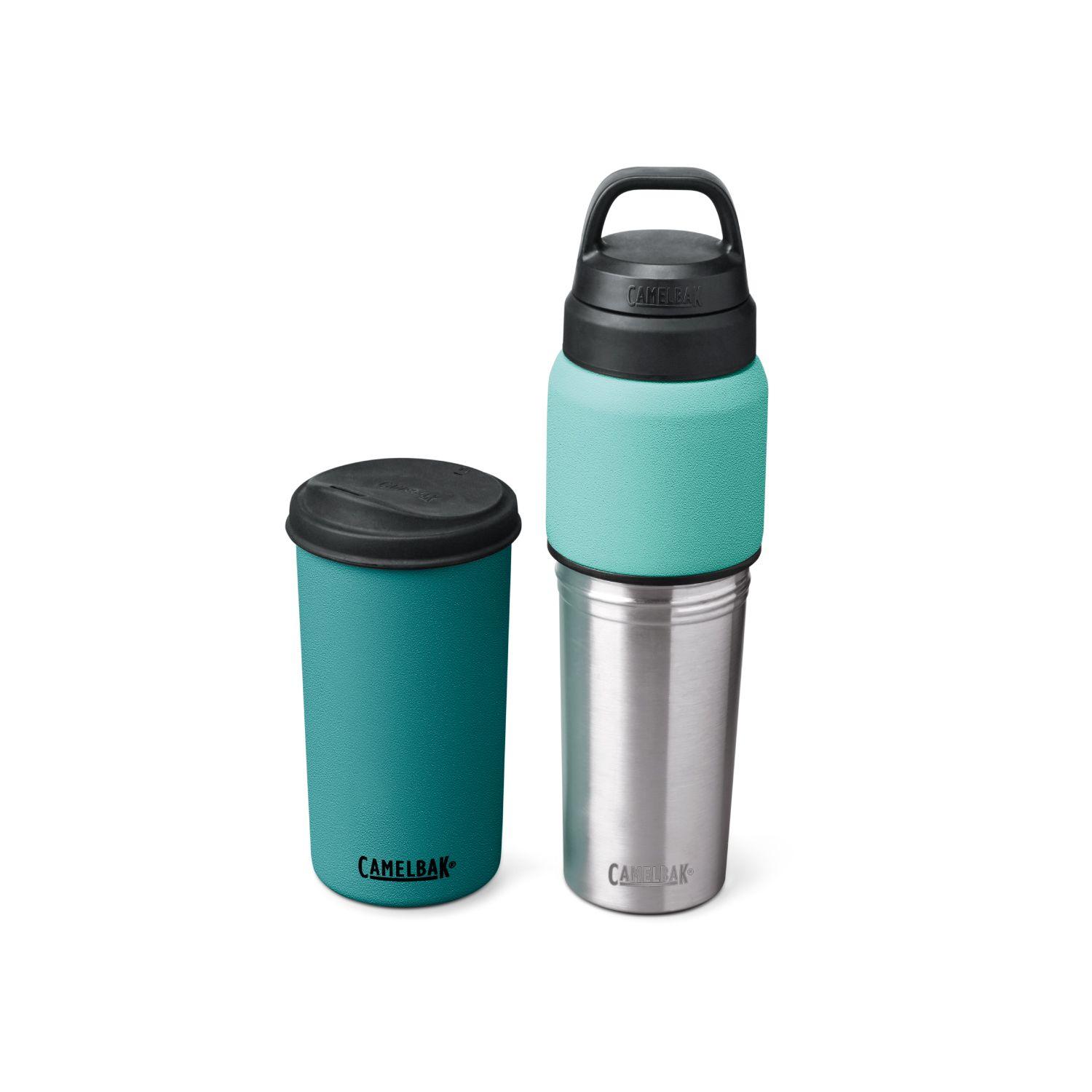 Botella Térmica MultiBev 650ml +Taza 470ml  de Acero Inoxidable Aislado-1