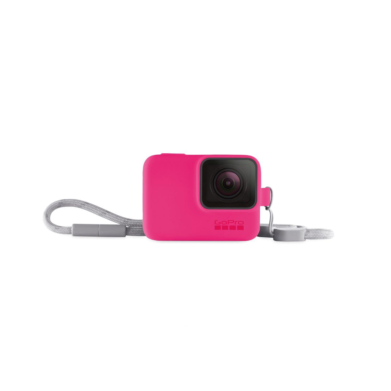 Protector Sleeve + Lanyard HERO7 Black - Pink-2