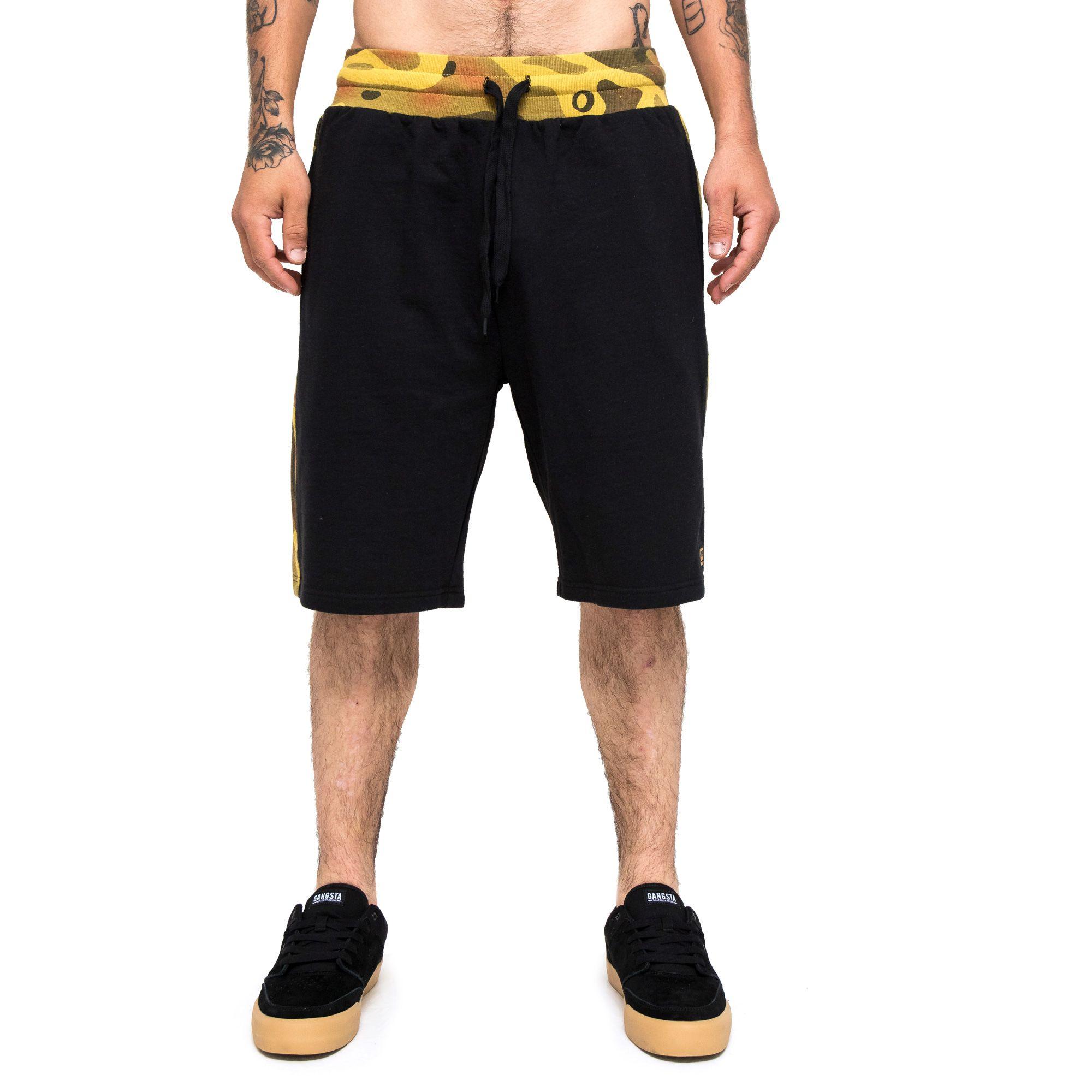 Short RIBBED Black/Camo-0