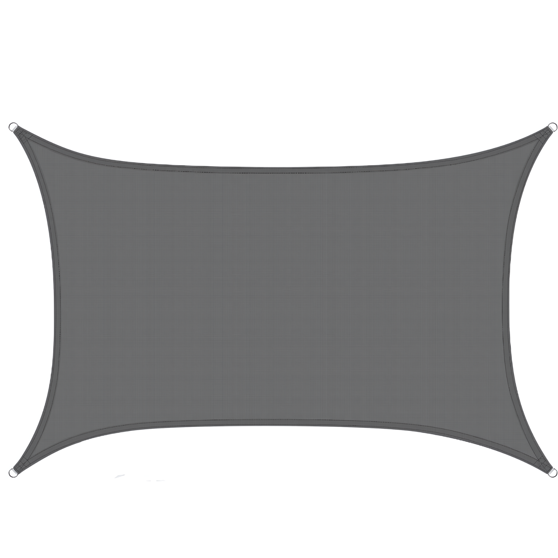 Toldo Vela Rectangular de 2.5x4 Color Gris-0