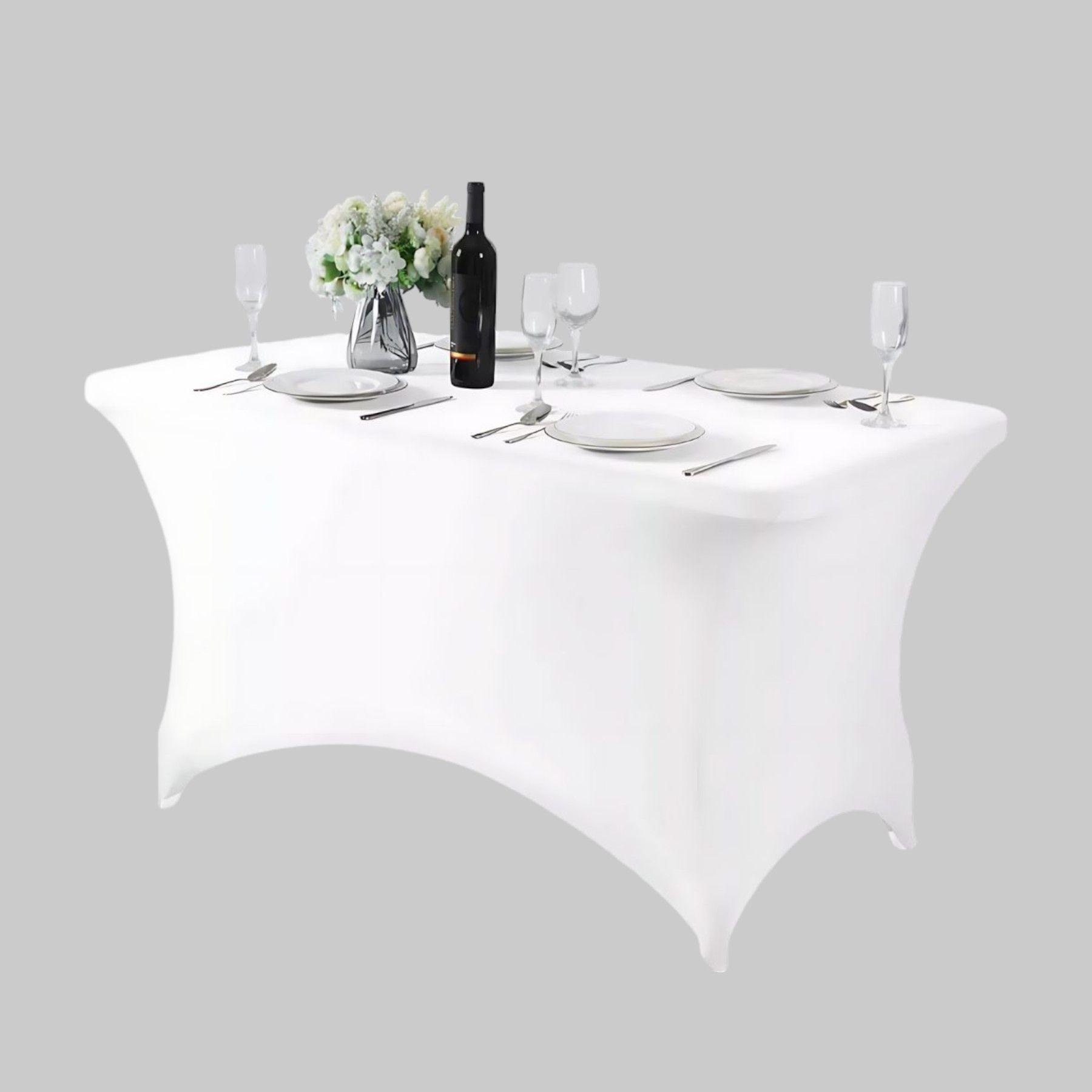 Funda Mantel Spandex Blanco 150cm x 75cm x 75cm-1