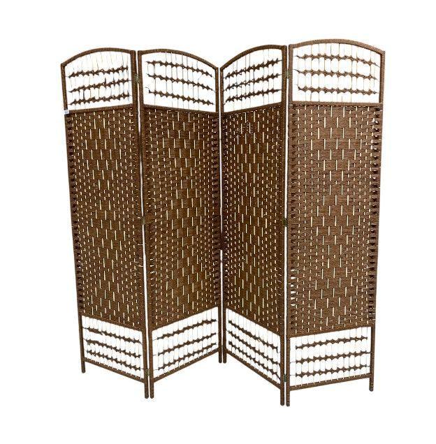 Biombo Separador de Ambientes 180cm*200cm 4 Paneles con Abertura superior-0