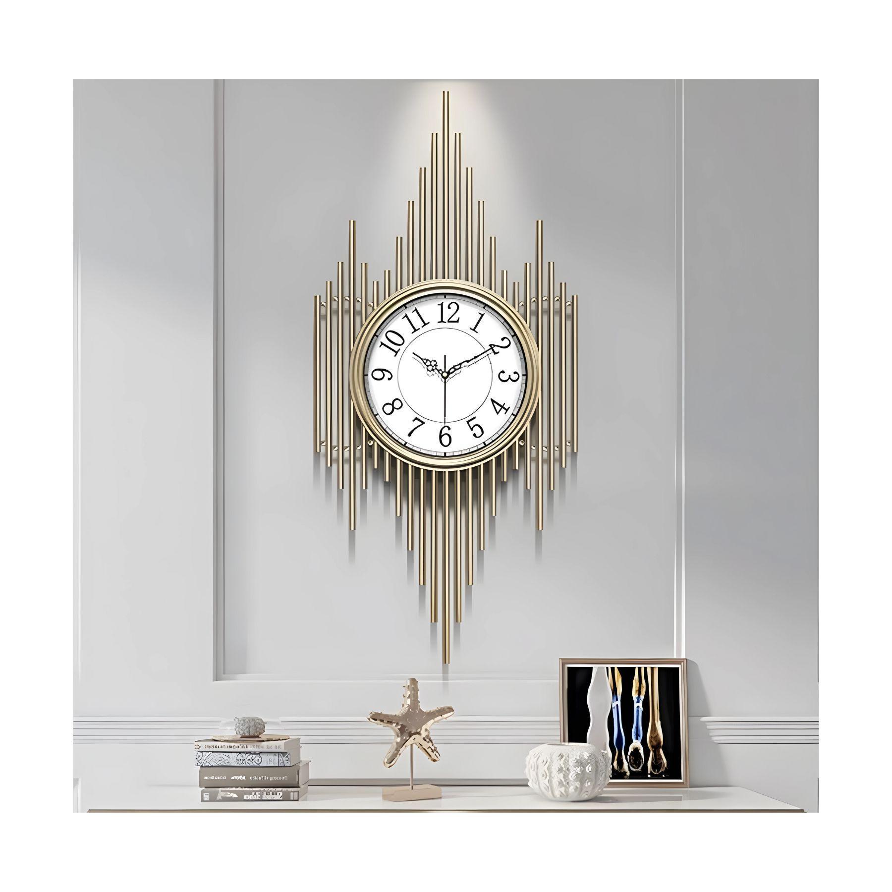 Reloj Metálico de Muro con Diseño Exclusivo-1