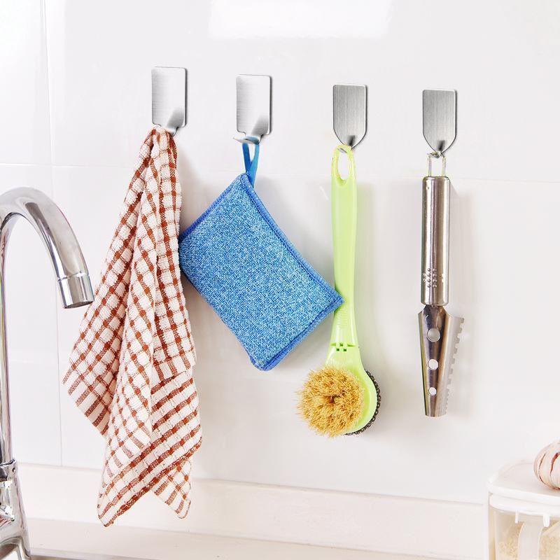 Pack de 10 colgadores percha ancho Baño Organizador Adhesivo-1