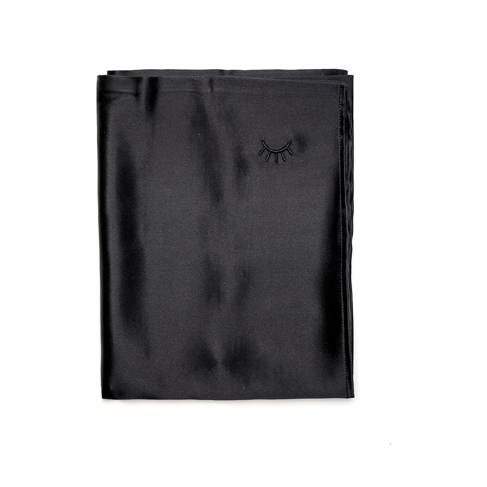 Funda 100% Seda de 25mm King  Negra-4
