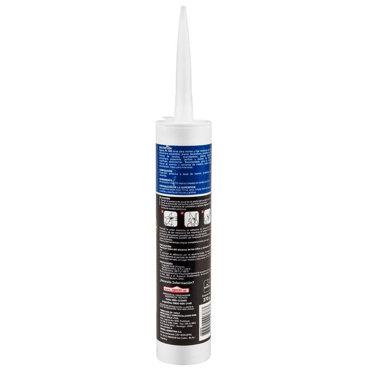 Pegamento Adhesivo De Montaje PL 500 Agorex 370 Gr-3