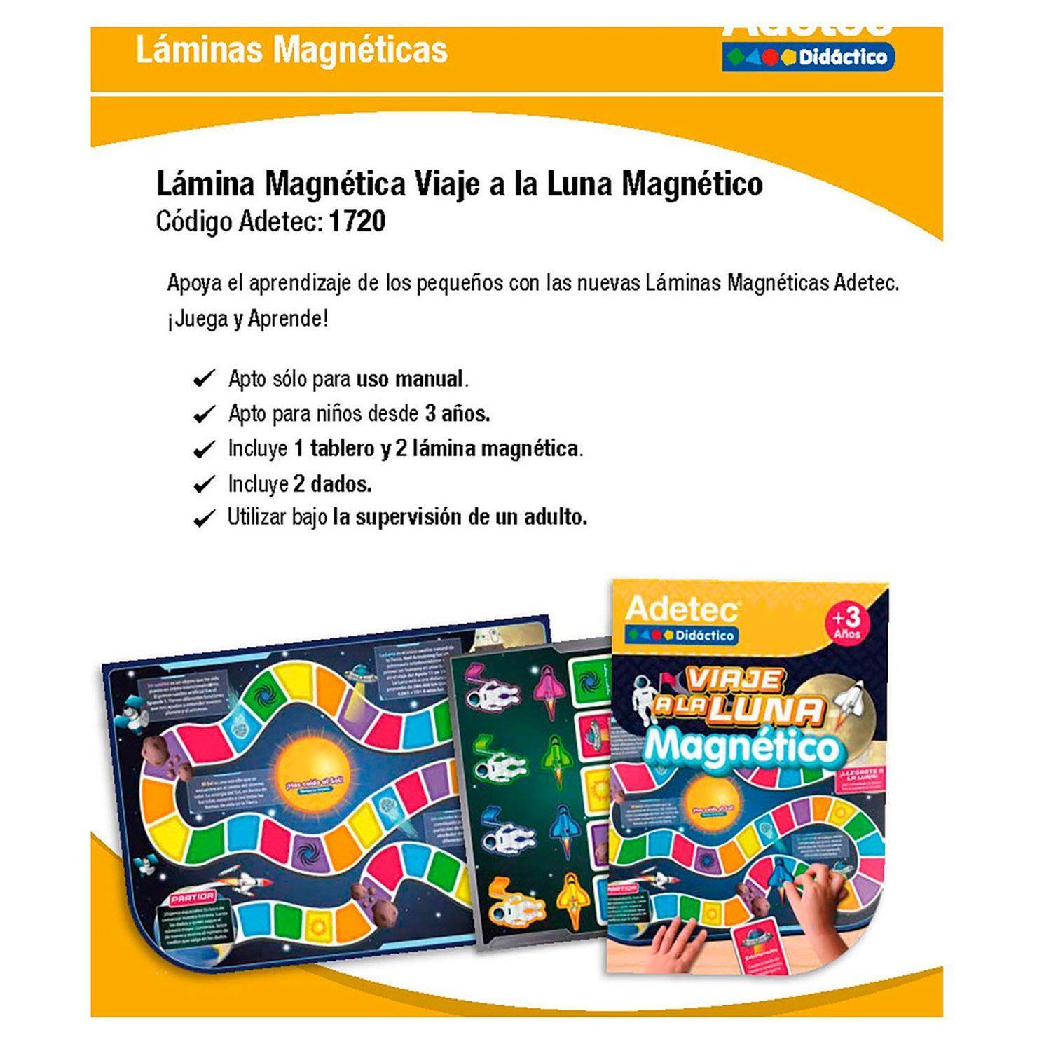 Juego De Mesa Magnético Viaje A La Luna Incluye Dados-2