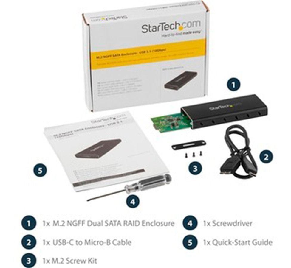 Cofre Gabinete Adaptador M.2 Ngff A Usb 3.1 Con Carcasa -1