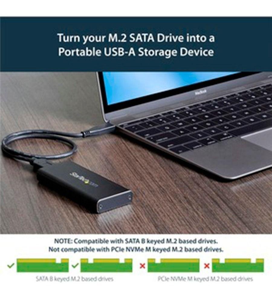 Cofre Gabinete Adaptador M.2 Ngff A Usb 3.1 Con Carcasa -4