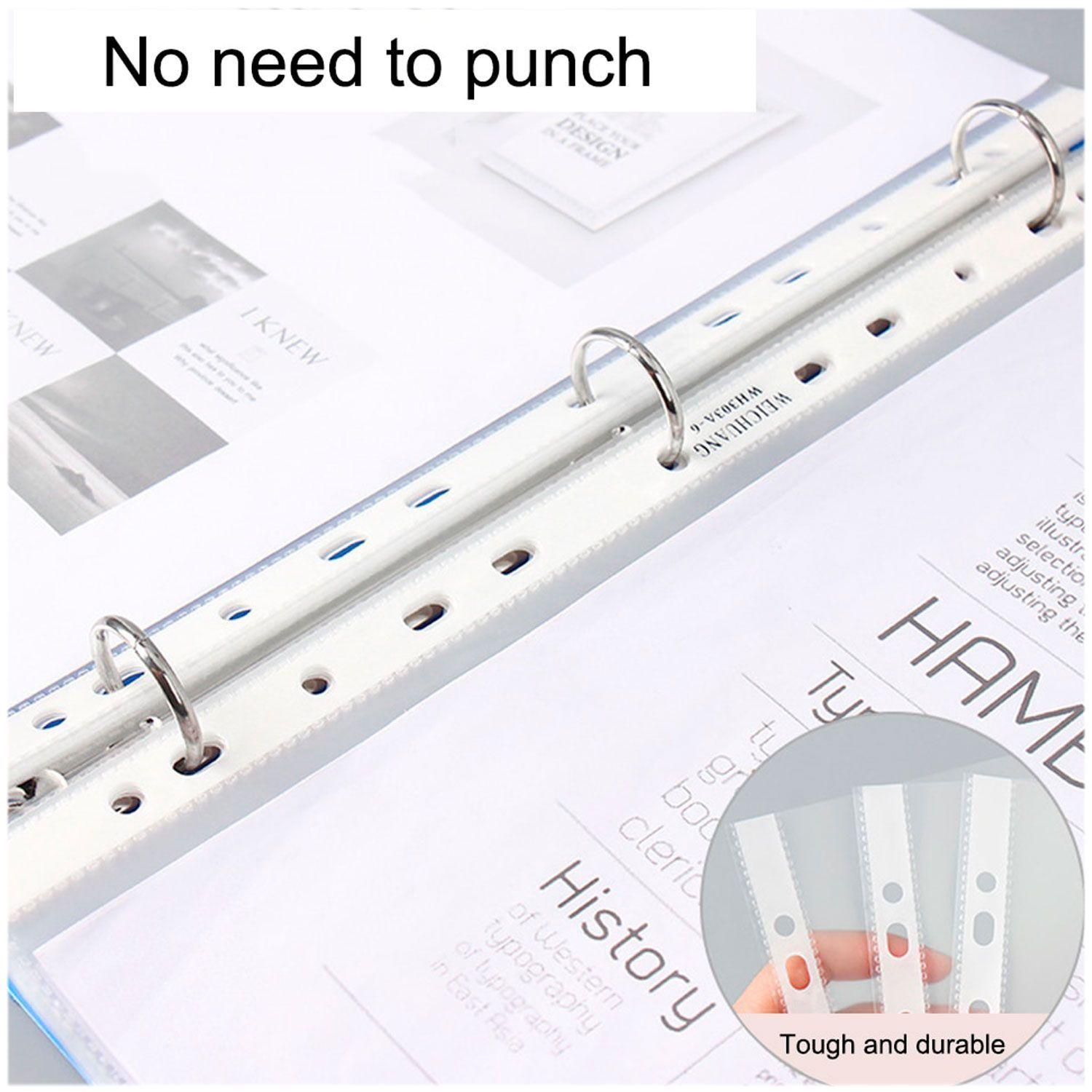 Funda Plastica Para Archivador Oficio Borde Azul 10uu-3