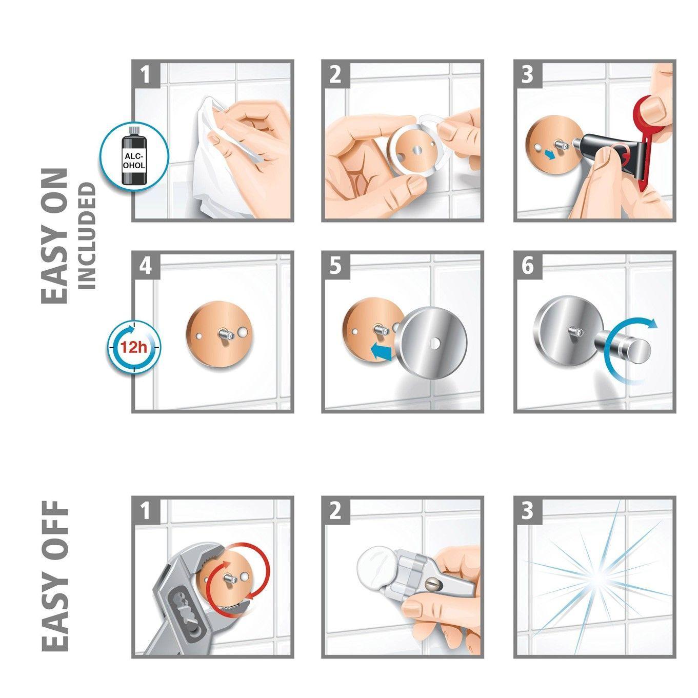Soporte Ovalado De Toallas Acabado Acero Inoxidable Tesa Moon-4