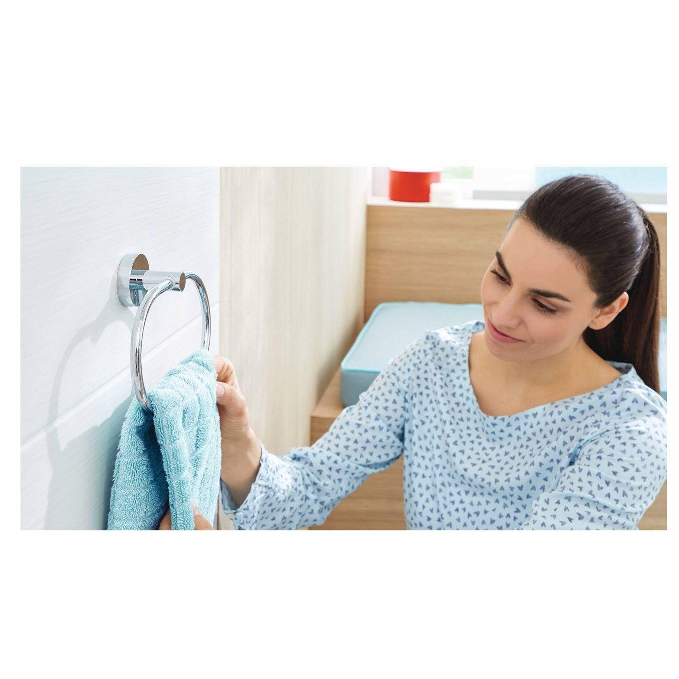 Soporte Ovalado De Toallas Acabado Acero Inoxidable Tesa Moon-3