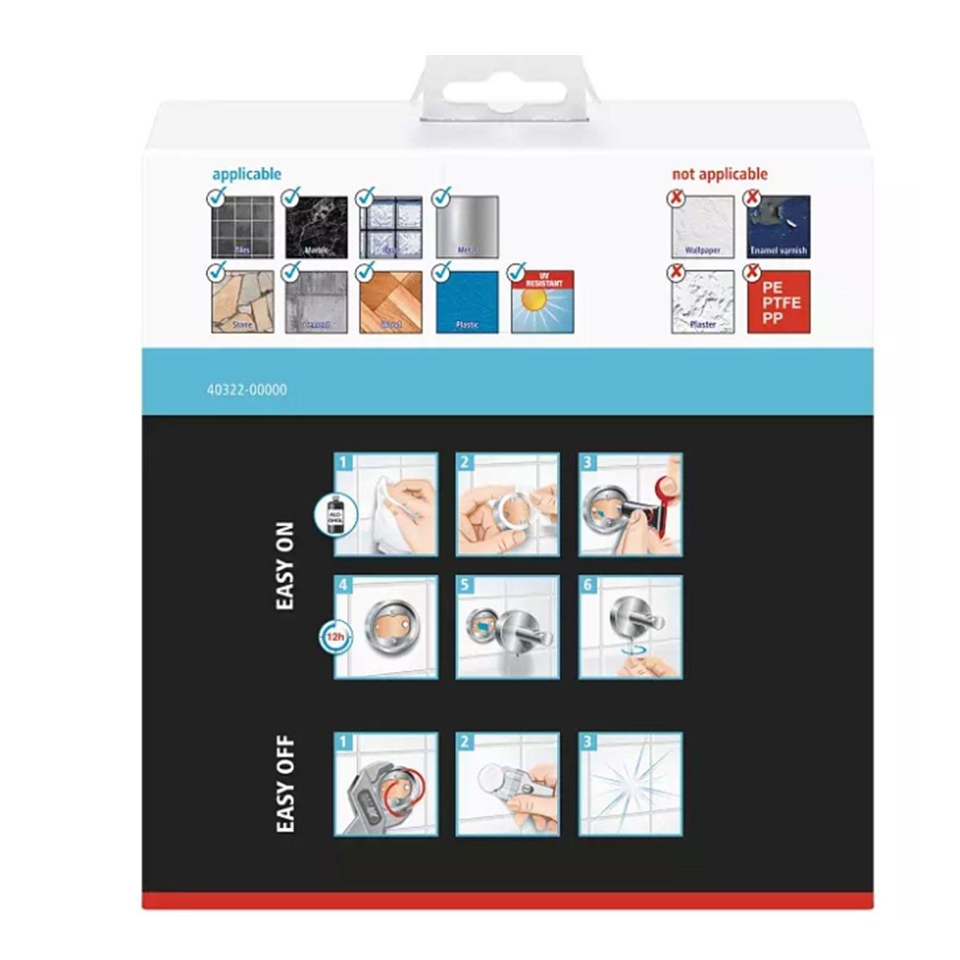 Soporte Ovalado De Toallas Acabado Acero Inoxidable Tesa Moon-5