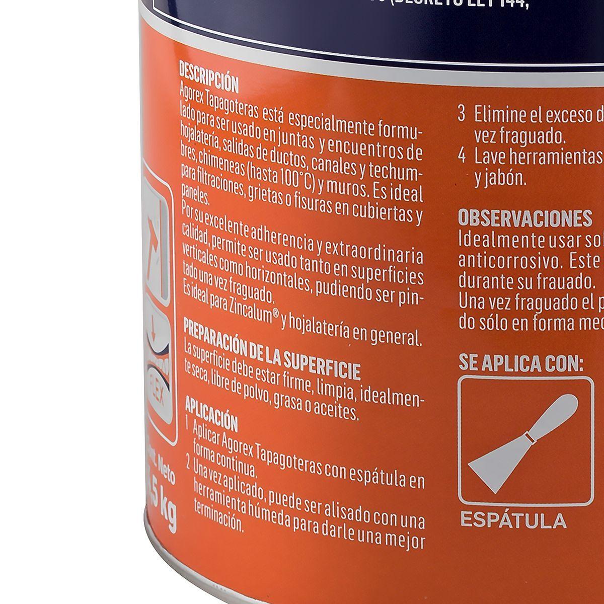 Tapagoteras Sellantes Profesionales Agorex 4,5Kg-3