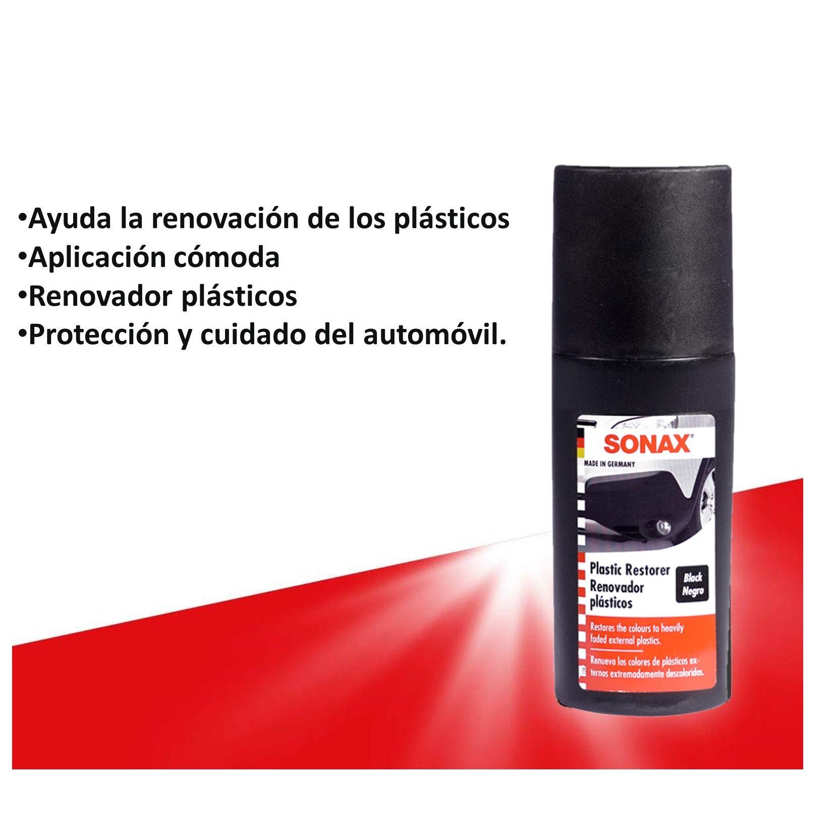 Renovador de Plástico Negro SONAX 100ml Restauración-4
