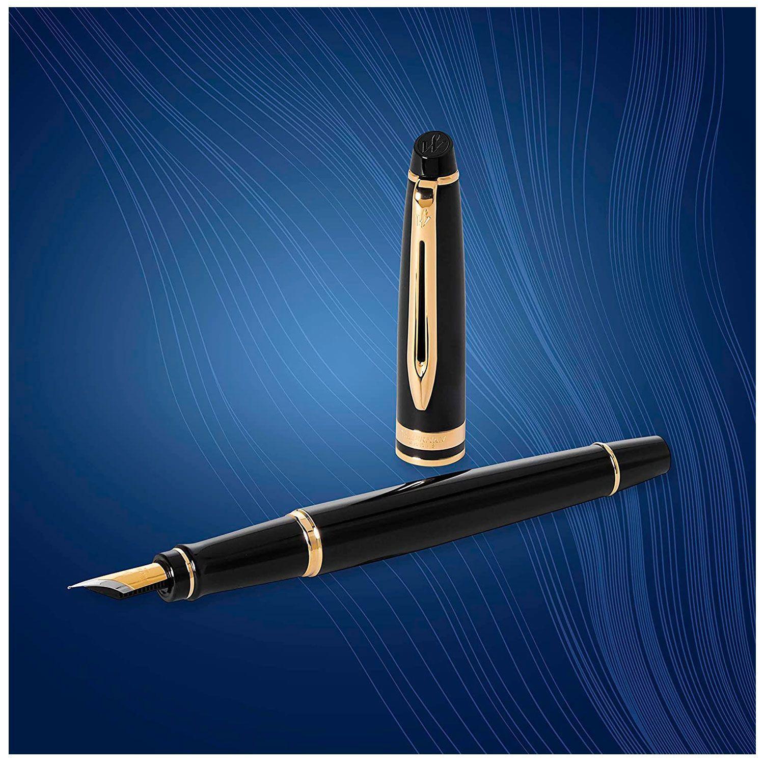 Waterman Expert 3 Negro Pluma Fuente Black/Gold-4