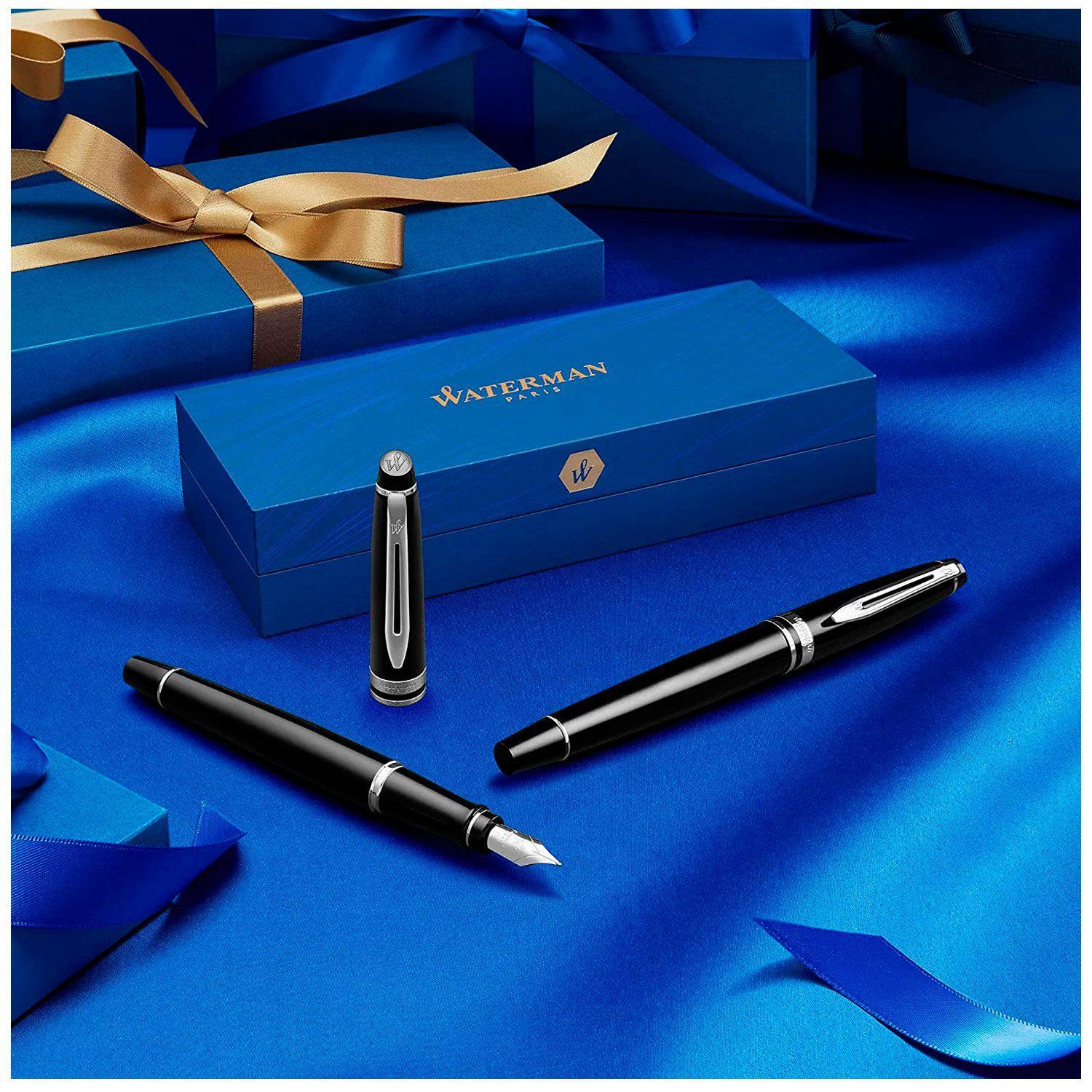 Waterman Expert 3 Negro Pluma Fuente Black/Gold-5